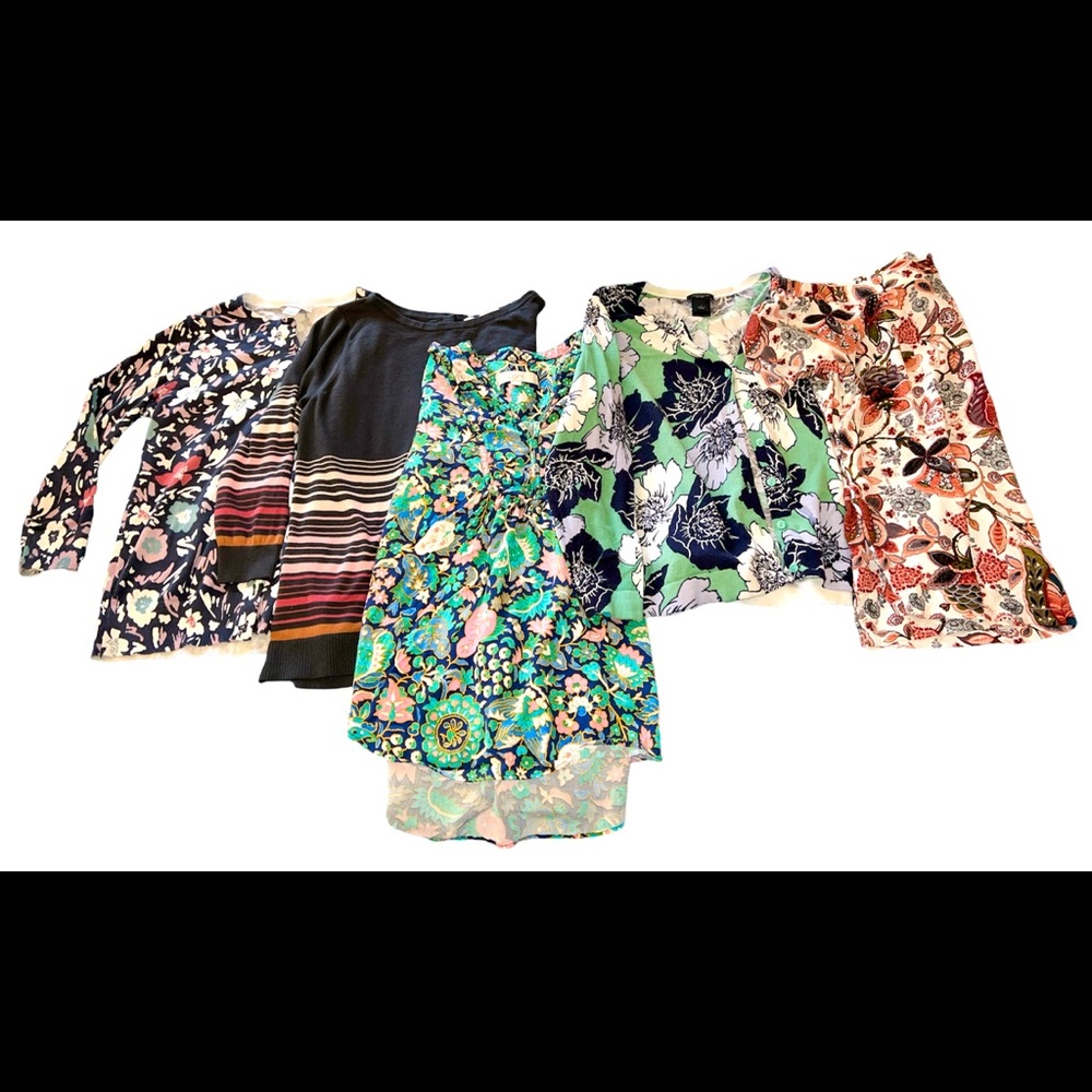 Ann Taylor LOFT Lot of 5 Tops/Shirts/Blouses Size Small